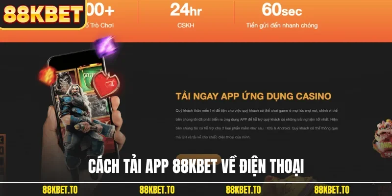 Cách tải app 88KBET về điện thoại