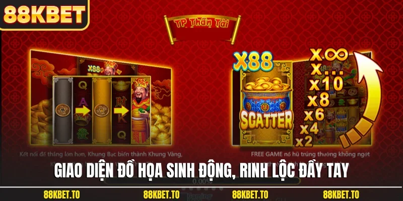 Giao diện đồ họa sinh động, rinh lộc đầy tay