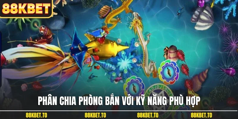 Phân chia phòng bắn với kỹ năng phù hợp