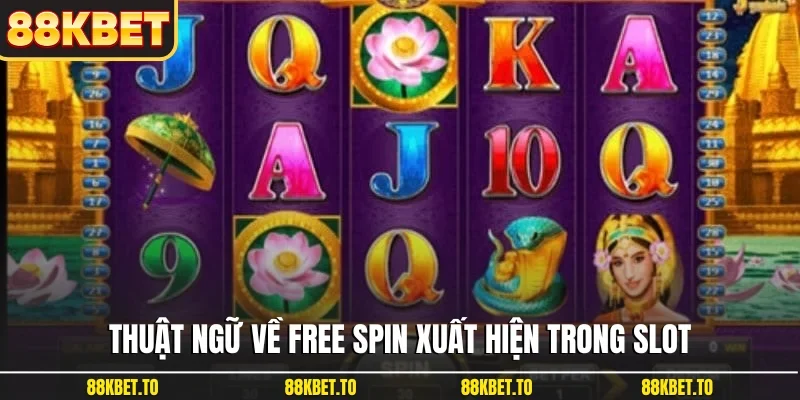 Thuật ngữ về Free Spin xuất hiện trong slot